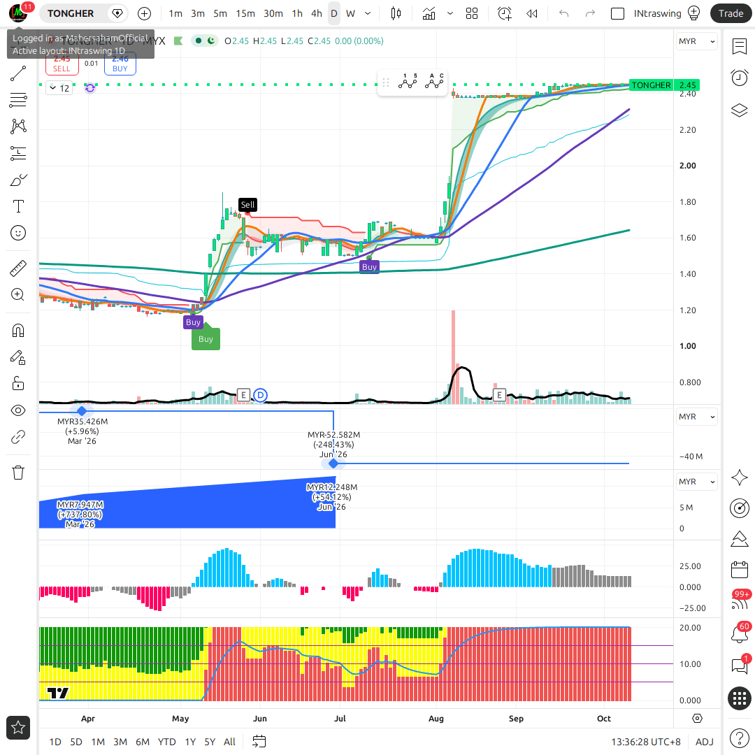 TONGHER 1d chart